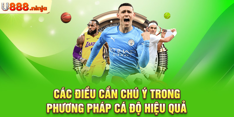 Các điều cần chú ý trong Phương pháp cá độ hiệu quả